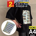ポイント2倍! 【1枚から可】 A4サイズ 約20cm×約30cm ホログラムアイロンシート アイロンプリントシートカッティング用アイロンシール Tシャツ コットン ラバーシート コスプレ衣装に ゴールド シルバー