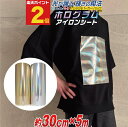 ポイント2倍!【約30cm×約5m】 ホログラムアイロンシート アイロンプリントシートカッティング用アイロンシール Tシャツ 服 コットン ラバーシート コスプレ衣装に ゴールド シルバー
