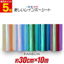 ポイント5倍!約30cm×約10メートルサイズ 【ステカ対応】 レインボーカラー イエローレッド系 ブルーピンク系 グリーンブルー系 光沢 カッティング用シート 約10m カッティングシール カッティングステッカー 切り売り ステッカーシート 粘着シート