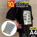 ポイント10倍! 【1枚から可】 A4サイズ 約20cm×約30cm ホログラムアイロンシート アイロンプリントシートカッティング用アイロンシール Tシャツ コットン ラバーシート コスプレ衣装に ゴールド シルバー