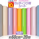 ポイント10倍!【パステルカラー】【約60cm×約20m】カッティング用シート 約20メートル 屋外でも使える カッティングシール カッティングステッカー 単色 ピンク / パープル / グレー 屋外 車 バイク 看板 コンサート用うちわ 光沢 ステッカーシート 素材 粘着シート 防水