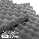 【ウレタン スポンジ】F-2波型プロファイル吸音材 30mm厚 1000×2000mm__str-f-2pf-10