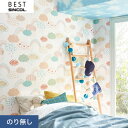 【壁紙】クロスのり無し シンコール ベスト ポップ調 巾92.5cm BB8795__nbb8795