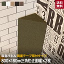 【壁面装飾パネル】両面テープ取付タイプ 吸音パネル サウンドスフィア NEXTseries POST 800×180mm(三角柱:正面幅)2枚入*KH BN B...