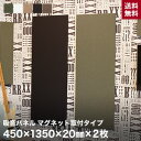 ★先着順！最大400円OFFクーポン配布中★【壁面装飾パネル】マグネット取付タイプ 吸音パネル サウンドスフィア NEXTseries TILE1350 450×1350×20mm 2枚入 *KH BN BE BK OW__cp-tl1350-h