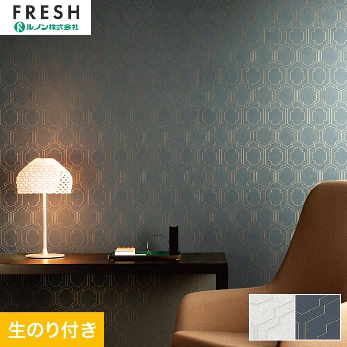 乐天商城 - 【壁紙】クロスのり付き ルノンフレッシュ パターン 巾92.5cm RF-3164・RF-3165*RF-3164/RF-3165