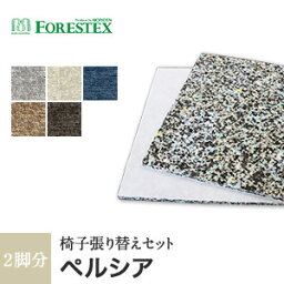 【椅子生地】椅子張替え【手洗い可】【高耐久】FORESTEX 椅子張り生地 Textureed Fabrics スクラッチフリー ペルシア (137cm巾) 1m お得な張替用ウレタン2枚セット*LGR I B BR SEP__m-ure-133m1