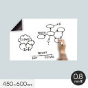 ホワイトボード用マグネシート 450×600mm (0.8mm厚) 専用ペン&イレイザー付__clw-4560