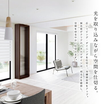 【間仕切り】【オーダー151,470円〜】プレイス タチカワブラインド 折戸+引戸仕様__tb-pl-2way