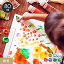 【塗料】誰でも指先で自由にスムーズに描ける! フィンガーペイント紙用チューブ 80ml*SL/PP__fp-80