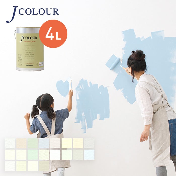 【塗料 ペンキ】水性塗料 J COLOUR（Jカラー） White Series 4L*WH-1A400/WH-6D400