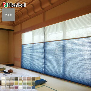 【1日限定!全商品ポイント2倍】【プリーツスクリーン】【オーダー12,815円〜】制電 ニチベイ もなみ ツインスタイル きさら__ps-nb-23-mt01