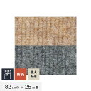 【パンチカーペット】【個人配送】 パンチカーペット コロナ ループF 182cm巾×25m巻 【1本売】*1/2__cln-lf182-