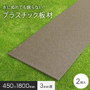 【エクステリア】板材 リサイクルプラスチック リプラウッド 3×450×1800mm 2枚入*BK BR__repla-3-18-