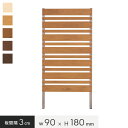 【フェンス】お庭の目隠し、ガーデニングに! 本格DIY【樹脂製】パネルフェンス単体 マルチボーダー 3cm間隔 幅90×高さ180cm*WT CP LB CO ...