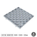砂利舗装材 ローングラベル 歩行者用 500×500×高さ30mm 【8枚入】__lgr-01
