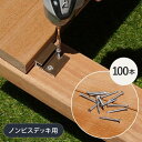 【ウッドデッキ】【ウッドデッキ】 セランガンバツ 【ノンビスデッキ】 専用ビス (100本入)__ngs-se005