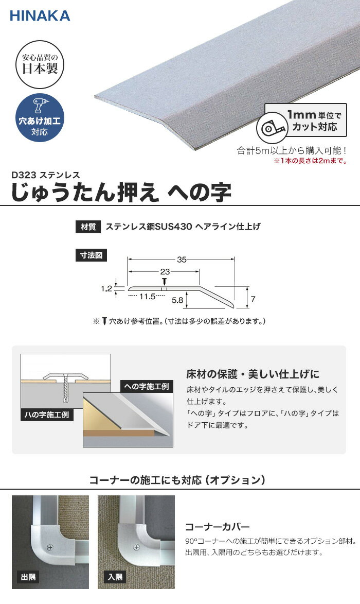 【床金物】【オーダー924円～】じゅうたん押え...の紹介画像2