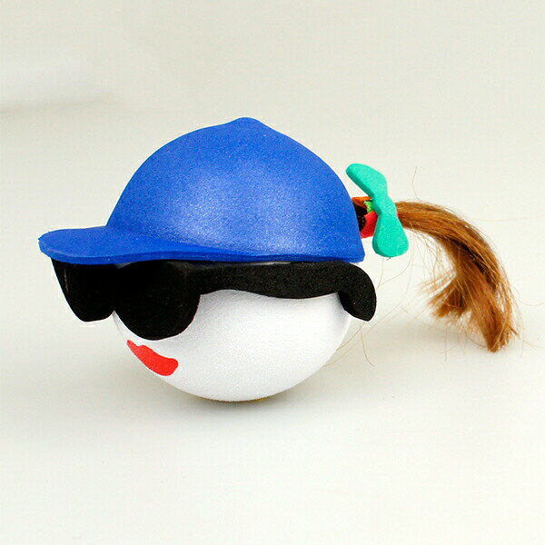 【クーポン配布中】【メール便OK】Ponytail Blue Cap (Brunette) Antenna Ball アンテナトッパー ブラウン ヘアー ブルネット アンテナボール GIRL サングラス スマイル カーアクセサリー USA 目印 ポニーテール 茶髪 アメ車 アメリカン雑貨【ポイント】