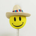 【メール便OK】 大きい穴タイプ ハッピー ソンブレロ メキシカン ハット アミーゴ アンテナボール Happy Sombrero Amigo Mexican AntennaBall (9mm) アンテナトッパー アンテナトップ アンテナアクセサリー カーアクセサリー 車 装飾 飾り アメ雑 メキシコ