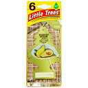 リトルツリー 6枚組 クリーミーアボカド Little Trees 6pac Creamy Avocado 芳香剤 エアフレッシュナー 車 吊り下げ カーフレッシュナー 野菜 果実 森のバター 濃厚 グリーン ベジタブル サラダ アロマ フレグランス 廃盤 AirFreshener CarFreshener