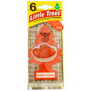 リトルツリー 6枚組 エアルームトマト Little Trees 6pac Heirloom Tomato 芳香剤 エアフレッシュナー 車 吊り下げ カーフレッ...