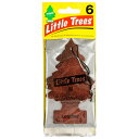 リトルツリー 6枚組 レザー Little Trees 6pac Leather 芳香剤 エアフレッシュナー 車 吊り下げ カーフレッシュナー 皮 本革 シート...