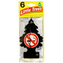 リトルツリー 6枚組 ノースモーキング Little Trees 6pac No Smoking 芳香剤 エアフレッシュナー 車 吊り下げ カーフレッシュナー ...