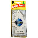 リトルツリー 6枚組 トゥルーノース Little Trees 6pac True North 芳香剤 エアフレッシュナー 車 吊り下げ カーフレッシュナー ク...