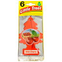 リトルツリー 6枚組 ワイルドチェリー Little Trees 6pac Wild Cherry 芳香剤 エアフレッシュナー 車 吊り下げ カーフレッシュナー 甘い サクランボ アメリカンチェリー 果物 フルーツ 果実 フルーティ アロマ フレグランス AirFreshener CarFreshener