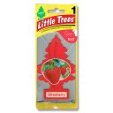 楽天Foothill Gardens【5枚でメール便無料】リトルツリー ストロベリー　Little Trees Strawberry 芳香剤 エアフレッシュナー 車 吊り下げ カーフレッシュナー 甘い フルーツ 果物 果実 苺 いちご フルーティ ベリー スイーツ アロマ フレグランス AirFreshener CarFreshener