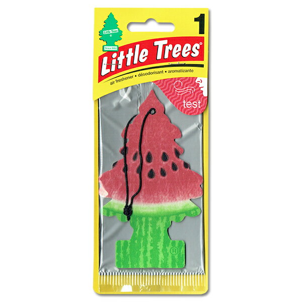 【5枚でメール便無料】リトルツリー ウォーターメロン Little Trees Watermelon 芳香剤 エアフレッシュナー 車 吊り下げ カーフレッシュナ...