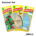 yȃZbgzy[OKz ẴC[W̍ 3Zbg WUNDER-BAUM Air Fresheners GAtbVi[ F AirFreshener J[tbVi[ Jungle FeverEKokosnussESummer Cotton gc[ _[oE