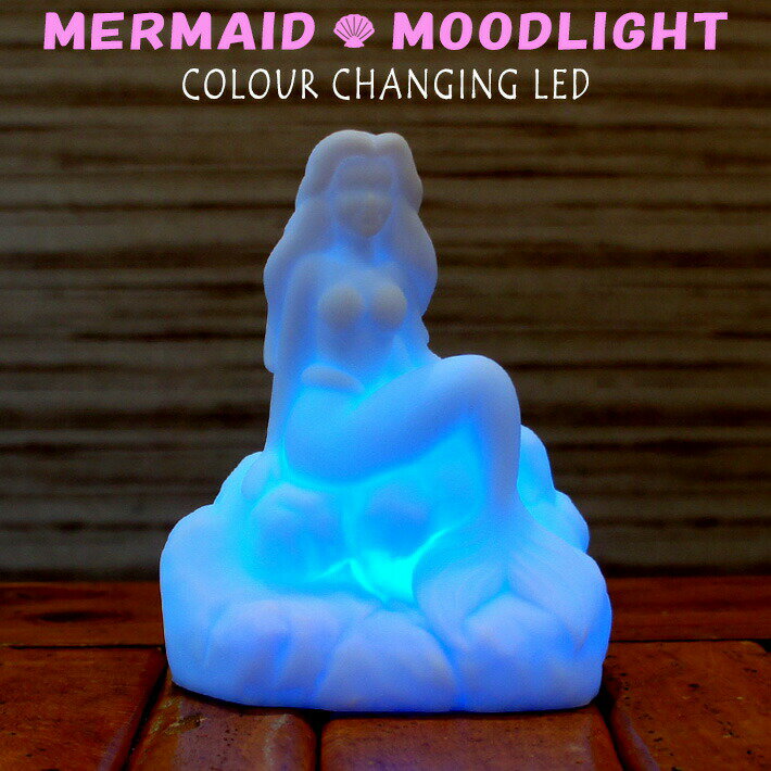 【あす楽】マーメイド ムード ライト 多色 輝く レインボー 七色 カラフル ランプ 光る おもちゃ 人魚 LED イルミネーション マルチカラー 癒し 子供部屋 キッズルーム ベッドルーム インテリア かわいい ゆめかわ Mermaid Mood Light