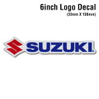 【メール便OK】 ディコール 6インチ サイズ スズキ デカール 幅15cm　D'COR 6 inch Suzuki Decal ダイカット ロゴ ステッカー MOTOCROSS モトクロス ATV 四輪バギー モータースポーツ スポーツバイク【正規品】