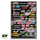 【あす楽】ディコール モトクロス系 ロゴ デカール シート ステッカー 61枚セット D 039 COR Misc MX Logos 4mil Decal Sheet モトクロス FOX RACING PRO CIRCUIT SPY バイク オフロード ダイカット ヘルメット 【正規品】【送料無料】