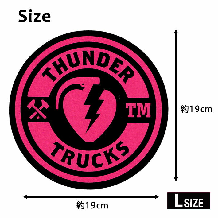 【メール便OK】 Thunder Trucks Mainline Sticker 【Lsize】 【全5色】 スケートボード スケボー トラック アメリカ ダイカット ステッカー シール デカール