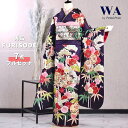 【中古】振袖 7点フルセット Lサイズ 振袖セット 振袖フルセット フルセット 成人式 着物 晴れ着 紺 青 古典 古典柄 レトロ ポップ 鶴 鞠 帯 帯揚げ 重衿 半衿 帯締め 結婚式 ブライダル 十三参り F-268