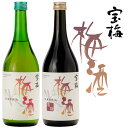 【梅酒】 宝梅 梅酒2本セット(梅酒、黒糖梅酒) 720ml×2本 化粧箱入り 酒直 アルコール度:11度 日本酒仕込 和歌山 土産 うめ酒 贈り物 ギフト プ...