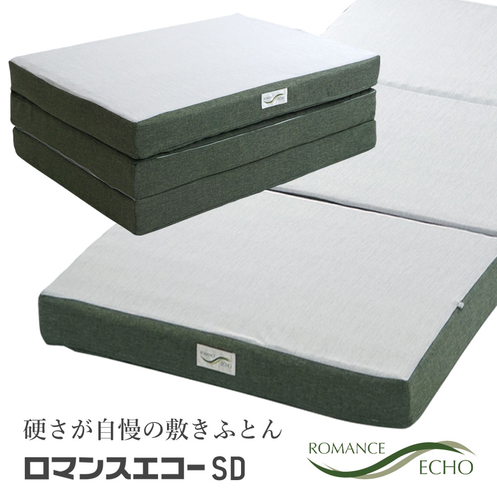 最新モデル ロマンスエコー 敷布団 セミダブル ロマンス小杉 腰痛 整体 カイロ 硬い敷きふとん 硬いマットレス カイロプラクティック 腰にお悩みで硬い敷布団をお探しの方に スタンダードタイプ【メーカー直送】【大型宅配便 】2022年4月1日新発売