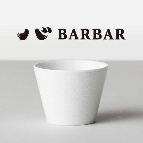 BARBAR　馬場商店　蕎麦猪口大事典　和文　白　籠目文　波