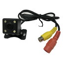 車載 バックカメラ 12V用 RCA 4LEDライト CMO...