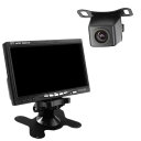 7.0インチ オンダッシュ 液晶モニター A0119N バックカメラセット 36万画素 広角170度 防水 カーモニター 車載モニター リアカメラ バックモニタ...