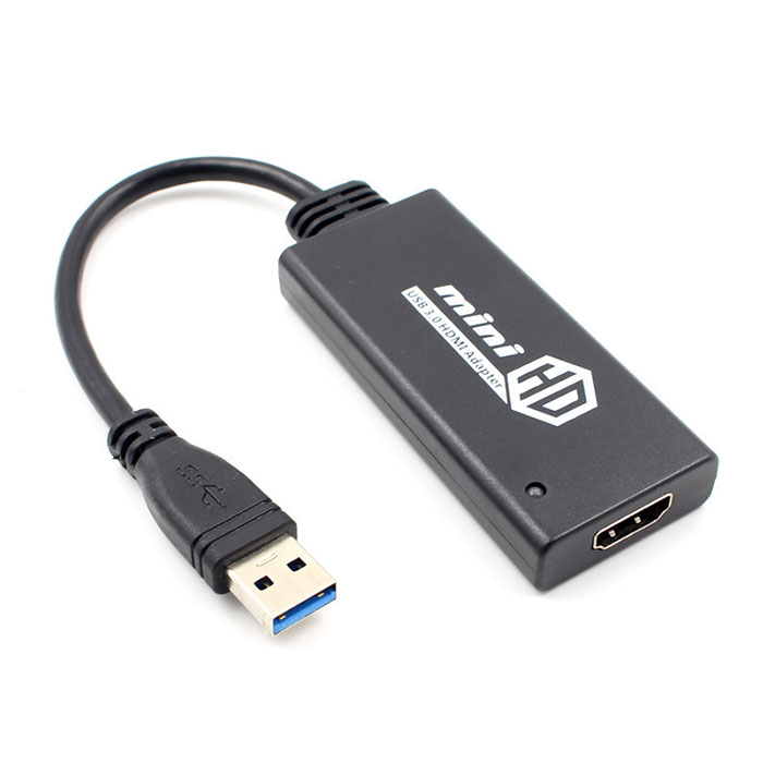 USB3.0 HDMI 変換アダプタ USB2.0 対応 HDMI 変換コネクタ 1080P 対応 Win7/8/10 対応 ◇USB3TOHDMI【メール便】