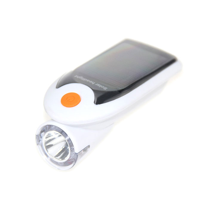 ソーラー&USB 自転車用 LEDヘッドライト フロントライト 強光 弱光 フラッシュ SOS信号 明るい 前照灯 登山 夜 240LM 防水 ◇PAGAO-360LED