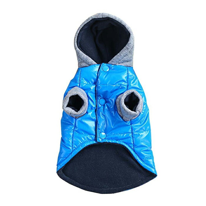 犬用 ダウンジャケット ドッグウェア ダウンベスト フード付き 裏起毛 コート アウター 犬服 ◇B ...