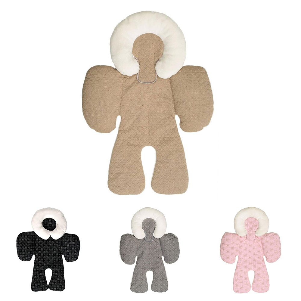 ベビーカー&チャイルドシート用パッド クッション マット 乳母車 赤ちゃん 新生児 リバーシブル 春夏秋冬 オールシーズン ◇BEN6565