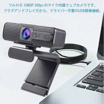 2個セット フルHD 1080P WEBカメラ デュアルマイク内蔵 USB接続 USBカメラ 在宅勤務 テレワーク Windows 8/10,MacOS ドライバ不要 ◇H701-2SET