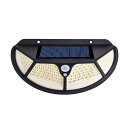 ソーラーライト ウォールライト 122COB 102LED 人感 センサーライト PIRモーションセンサー 夜間自動点灯 IP65防水 太陽光充電 屋外 玄関灯...
