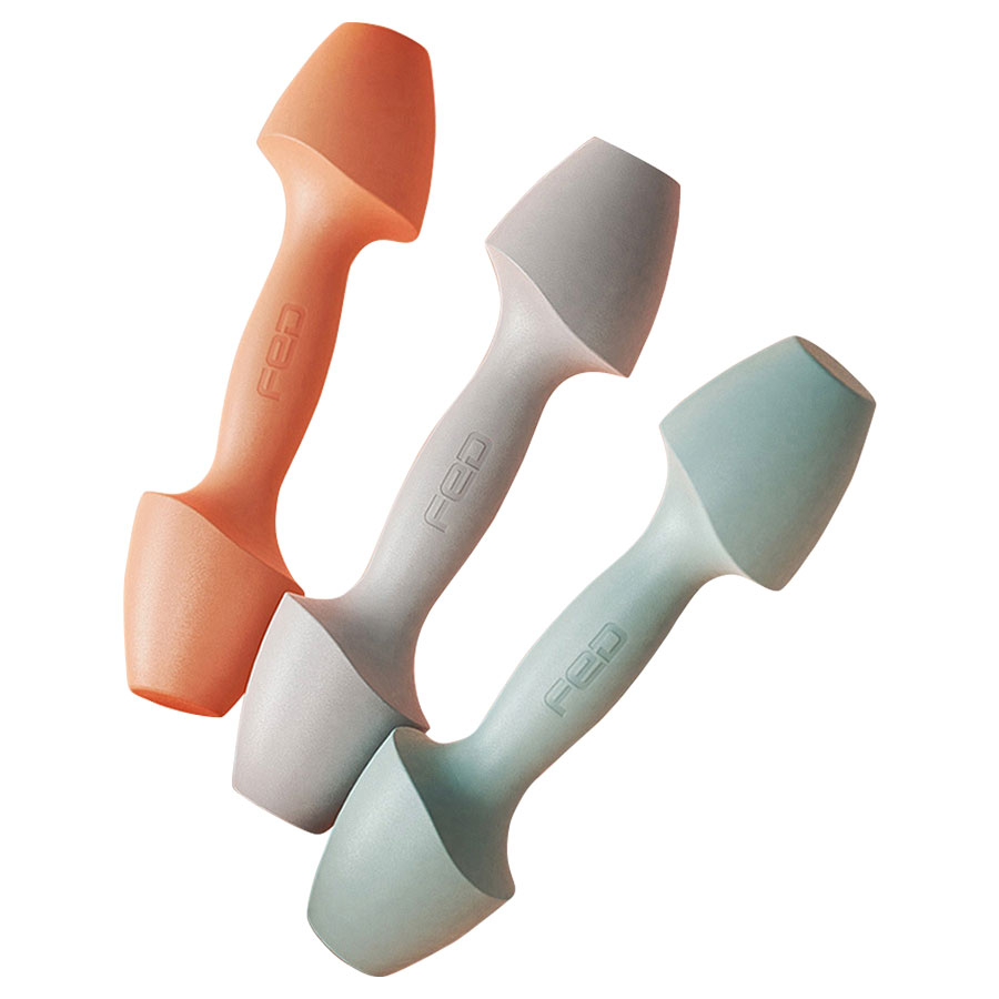 シリコンダンベル 1ポンド 2個セット 約450g×2個 0.45キロ 鉄アレイ スリム カラーダンベル エクササイズ トレーニング 筋トレ ボディメイク ◇FED-0110-1LBのサムネイル